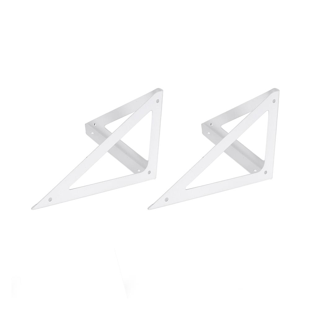 แขนรับชั้นเหล็ก STACKO TRIANGLE 19x12.5 ซม. สีขาว