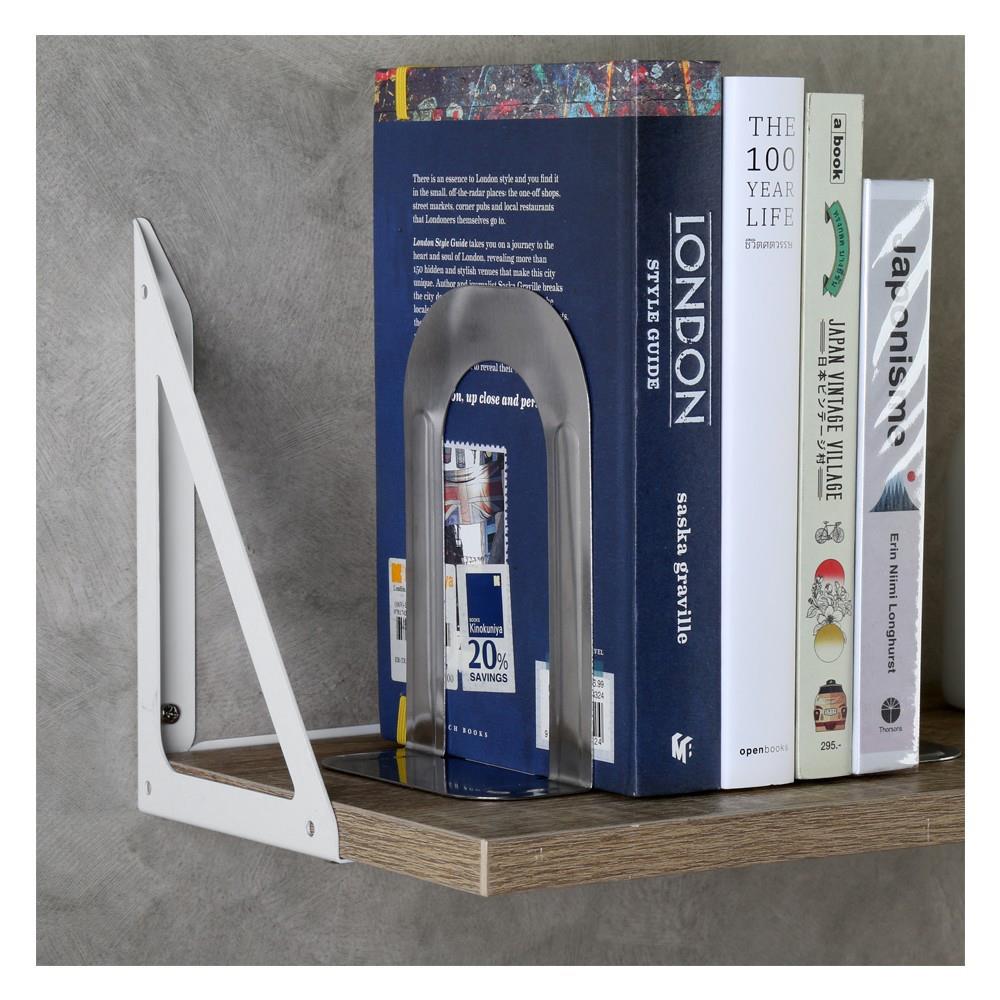 แขนรับชั้นเหล็ก STACKO TRIANGLE 19x12.5 ซม. สีขาว