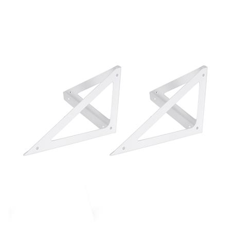 แขนรับชั้นเหล็ก STACKO TRIANGLE 19x12.5 ซม. สีขาว