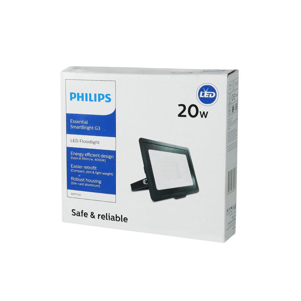 สปอตไลท์ภายนอก LED PHILIPS BVP150 20 วัตต์ DAYLIGHT สีดำ