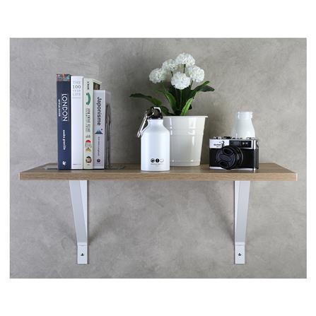 แขนรับชั้นเหล็ก STACKO BASIC L 25x18 ซม. สีขาว_4