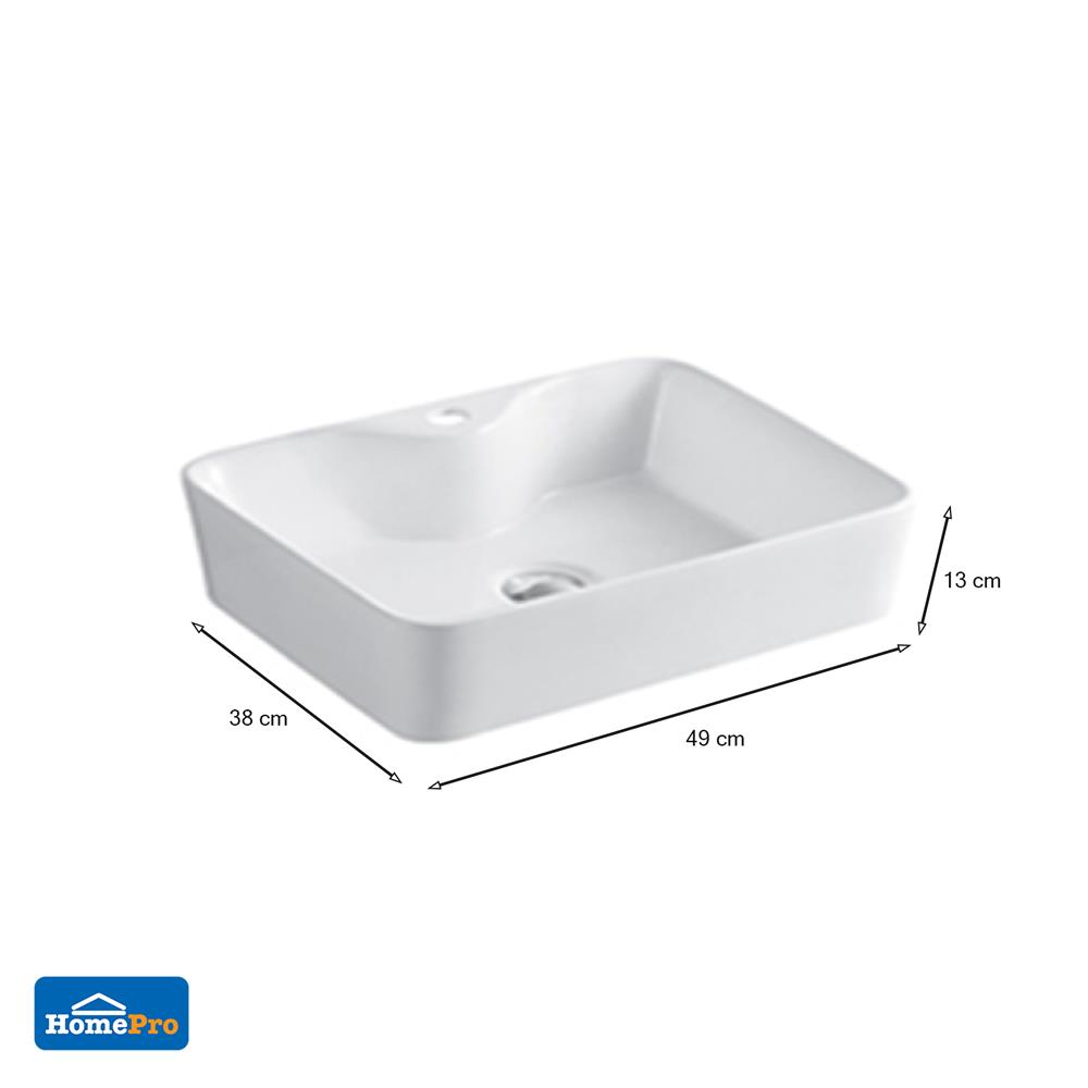 อ่างล้างหน้า วางบน LX-5025A ขาว