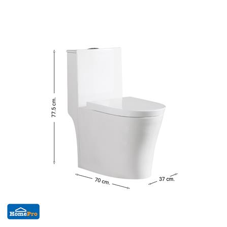 สุขภัณฑ์ 1 ชิ้น MOYA SN-T005 3/4.8L สีขาว_3