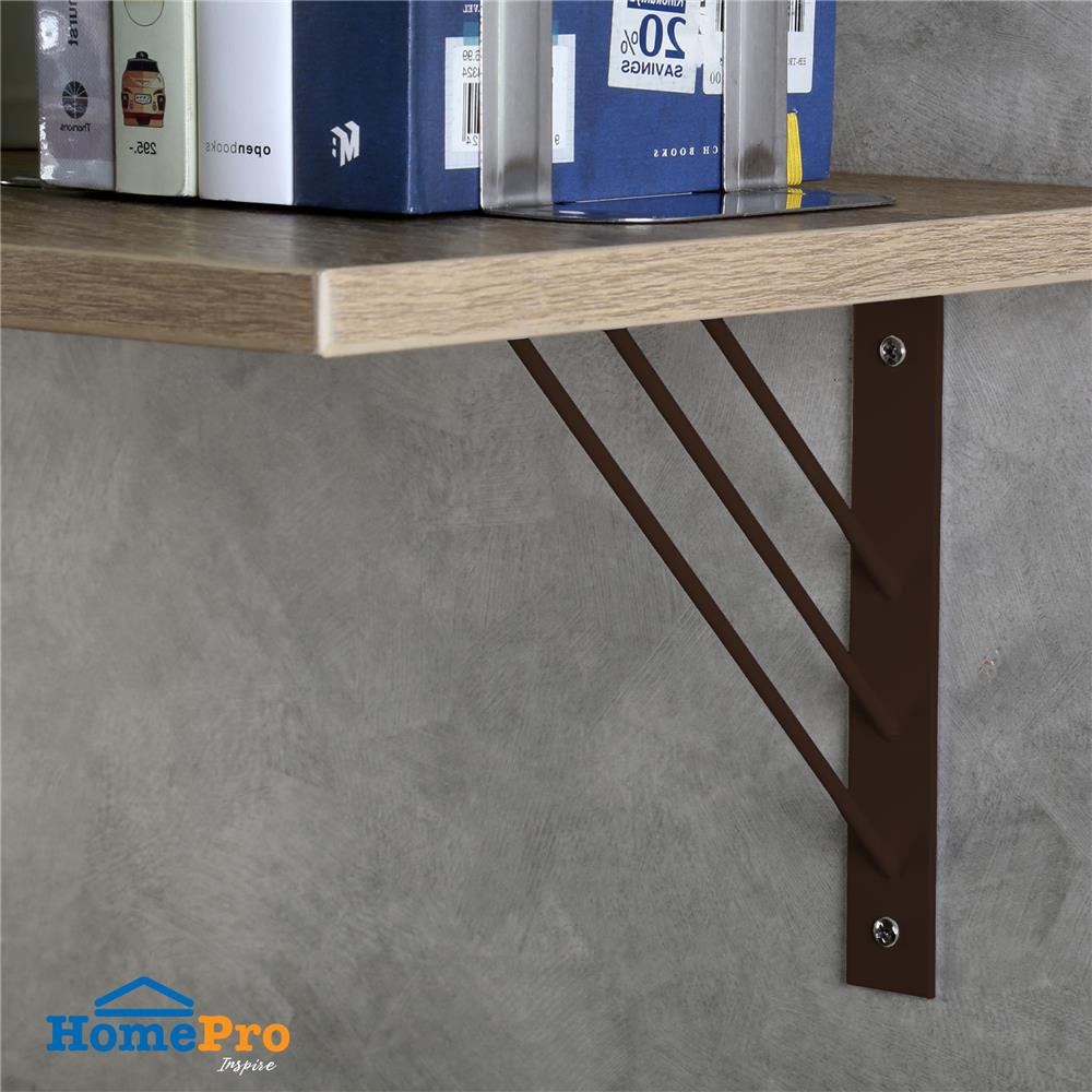 แขนรับชั้นเหล็ก STACKO TRIPLE LINE 18x18 ซม. สีน้ำตาล