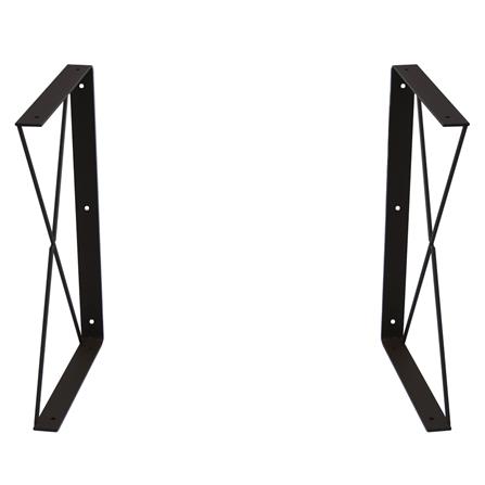 แขนรับชั้นเหล็ก 2 ชั้น STACKO CROSS 32.5x20 ซม. สีน้ำตาล_2