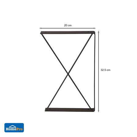 แขนรับชั้นเหล็ก 2 ชั้น STACKO CROSS 32.5x20 ซม. สีน้ำตาล_5