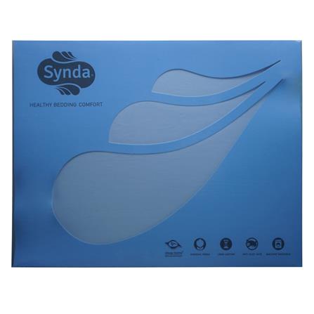 ชุดผ้าปูที่นอน 6 ฟุต 3 ชิ้น SYNDA PLENARY สีฟ้า_1