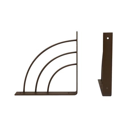 แขนรับชั้นเหล็ก STACKO TRIPLE ARC 18x18 ซม. สีน้ำตาล_1