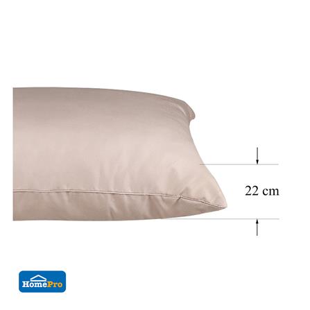 หมอนหนุน ใยสังเคราะห์ HOME LIVING STYLE 19x29 นิ้ว สีน้ำตาล_8