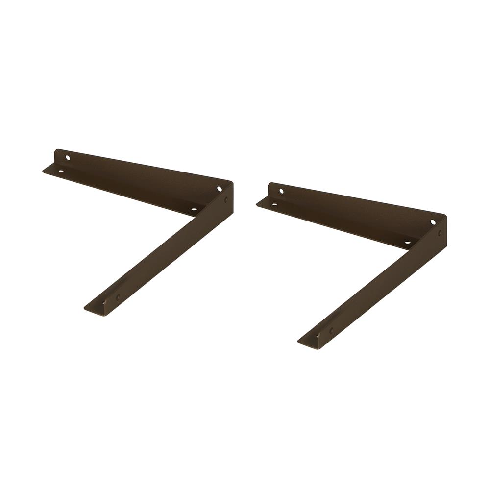 แขนรับชั้นเหล็ก STACKO FLAT 18x3 ซม. สีน้ำตาล