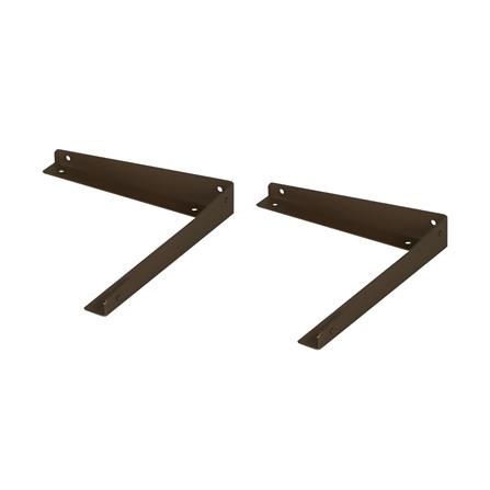 แขนรับชั้นเหล็ก STACKO FLAT 18x3 ซม. สีน้ำตาล