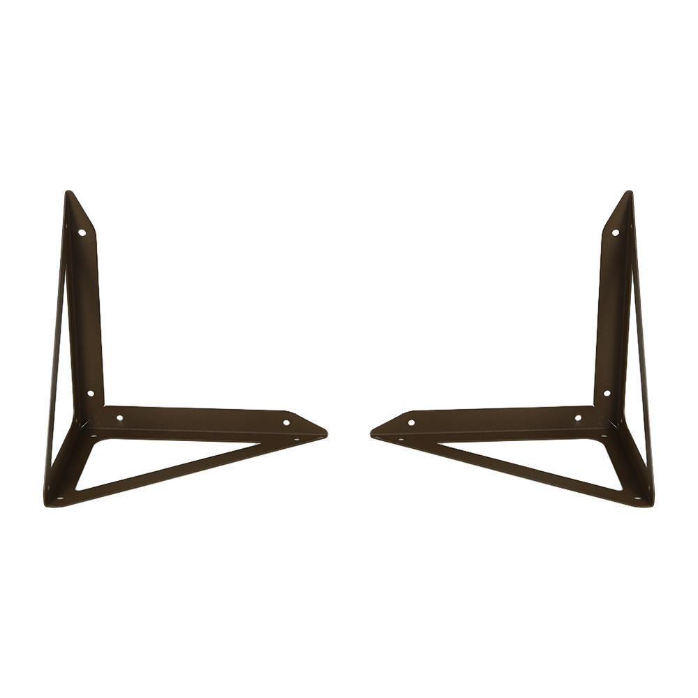 แขนรับชั้นเหล็ก STACKO TRIANGLE 19x12.5 ซม. สีน้ำตาล