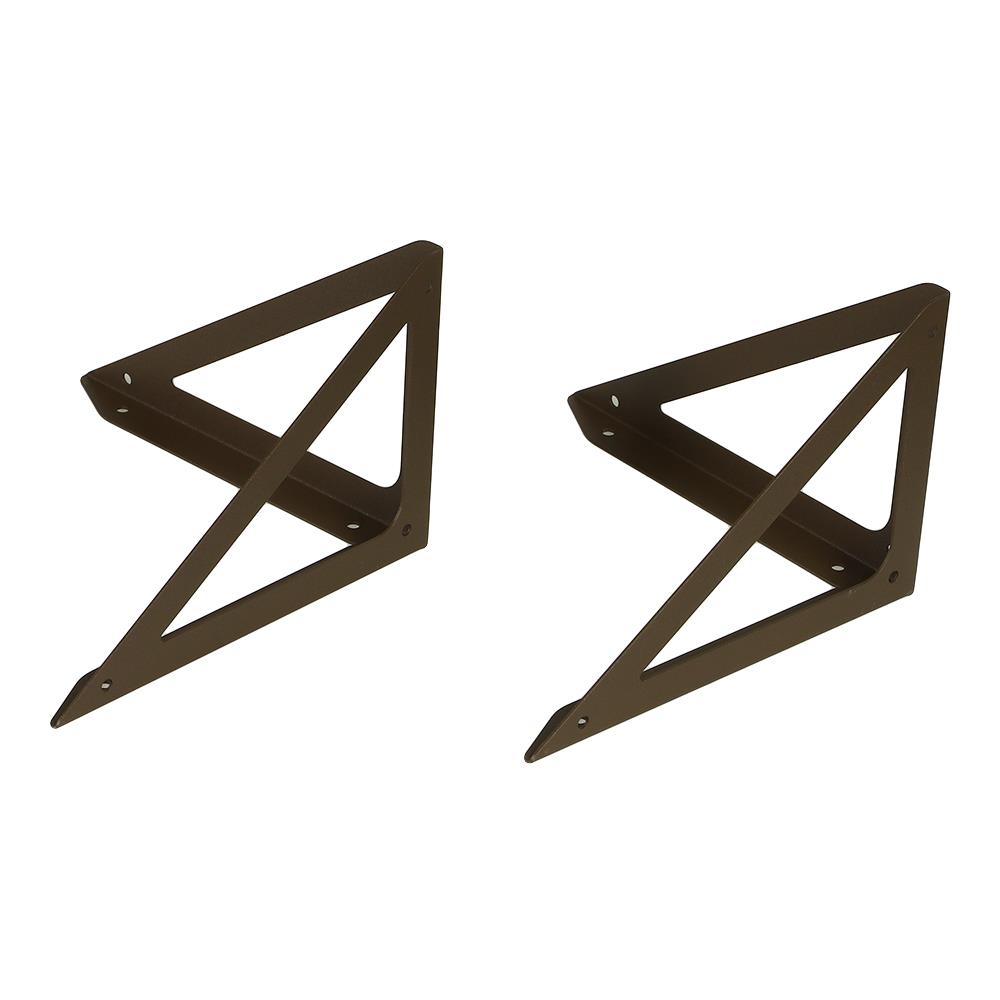 แขนรับชั้นเหล็ก STACKO TRIANGLE 19x12.5 ซม. สีน้ำตาล