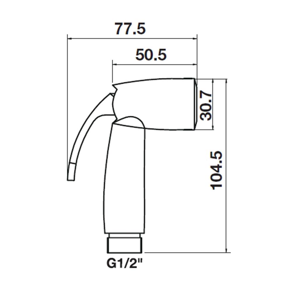 สายฉีดชำระครบชุด HAFELE 485.95.046 สีขาว