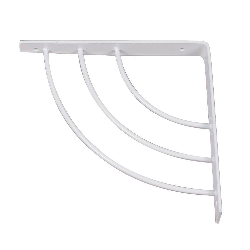 แขนรับชั้นเหล็ก STACKO TRIPLE ARC 18x18 ซม. สีขาว