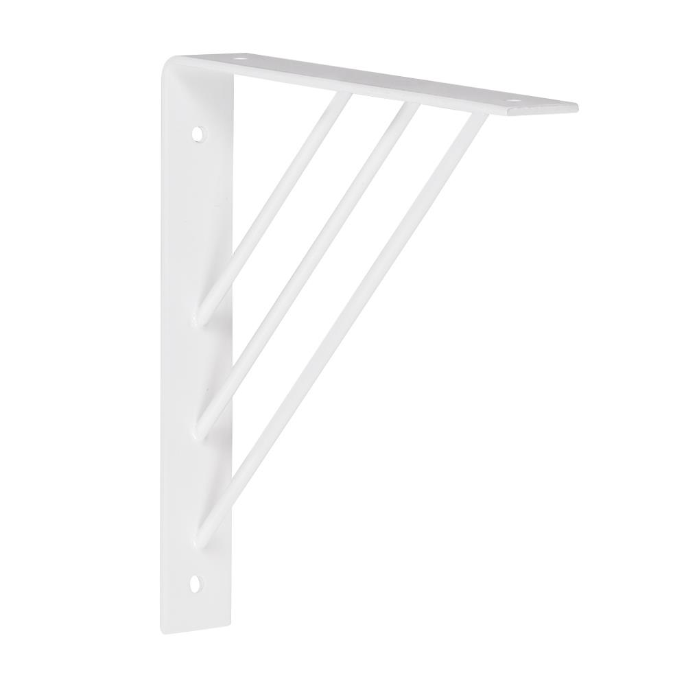 แขนรับชั้นเหล็ก STACKO TRIPLE LINE 18x18 ซม. สีขาว