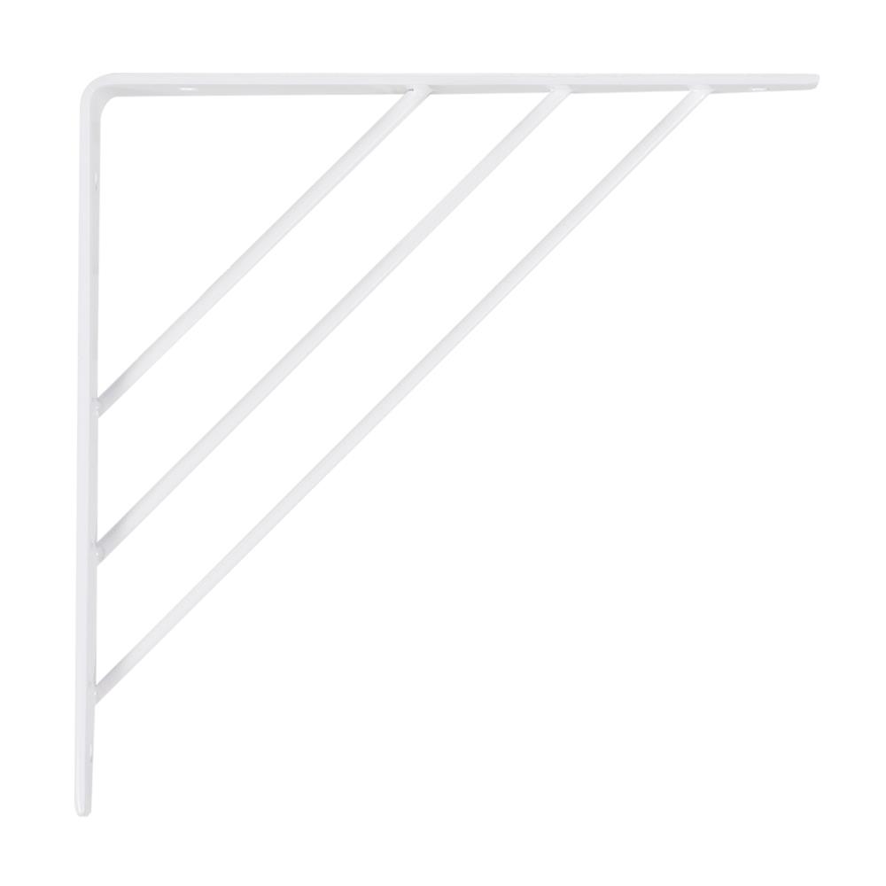 แขนรับชั้นเหล็ก STACKO TRIPLE LINE 18x18 ซม. สีขาว