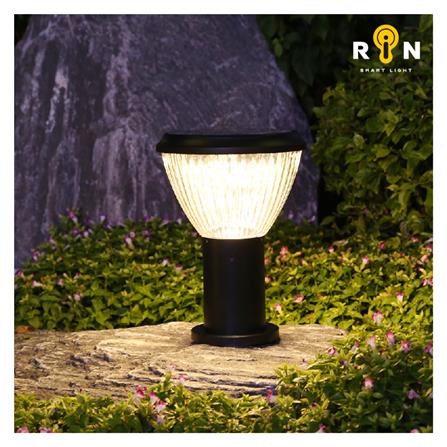 ไฟหัวเสา SOLAR RIN 216293009 5 วัตต์ สีดำ_10