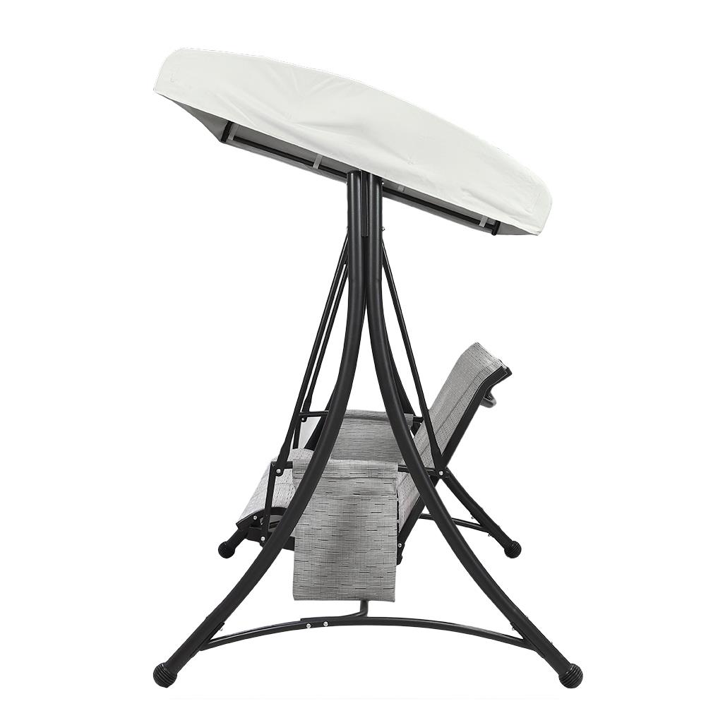 เก้าอี้โยก 3 ที่นั่ง SPRING TEXTILENCE สีเทา