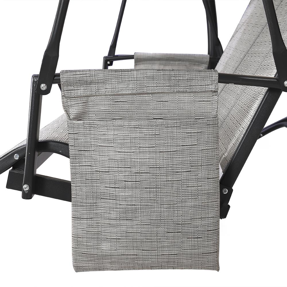 เก้าอี้โยก 3 ที่นั่ง SPRING TEXTILENCE สีเทา