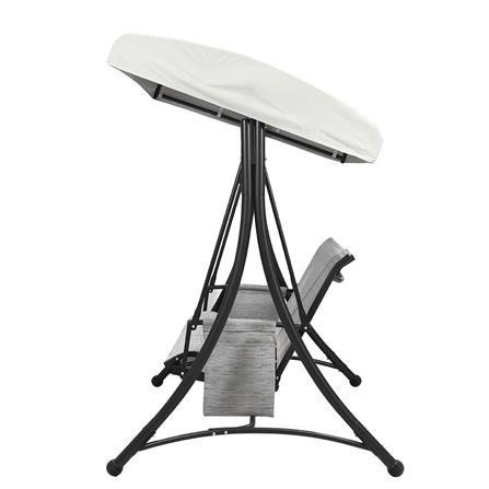 เก้าอี้โยก 3 ที่นั่ง SPRING TEXTILENCE สีเทา_2