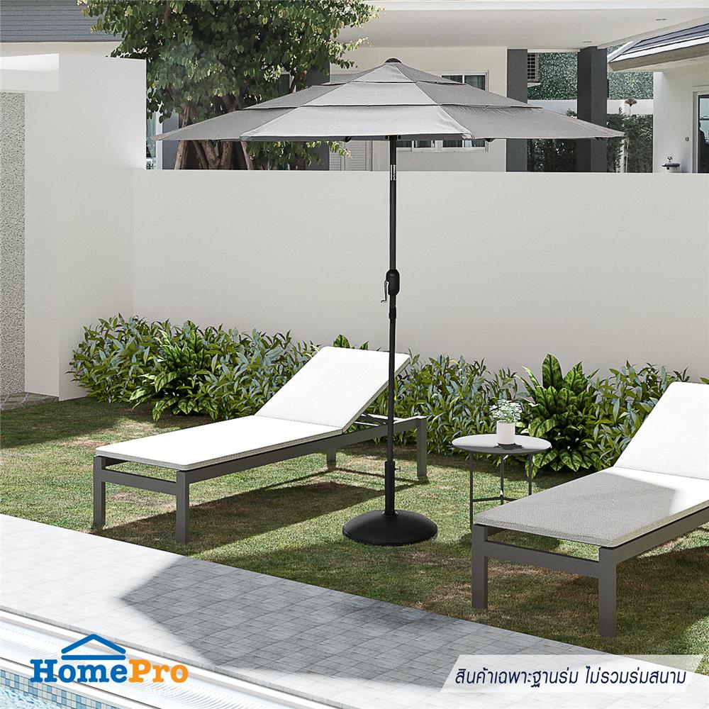 แท่นขาตั้งร่มโพลีเรซิน 19KG SPRING สีดำ