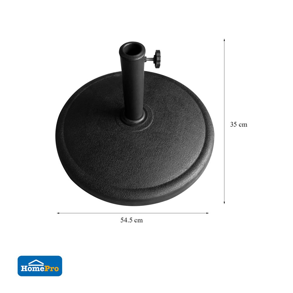 แท่นขาตั้งร่มโพลีเรซิน 19KG SPRING สีดำ