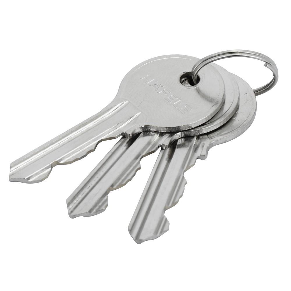 ไส้กุญแจ MORTISE ทั่วไป 2 ด้าน HAFELE 489.56.108 สีสเตนเลส