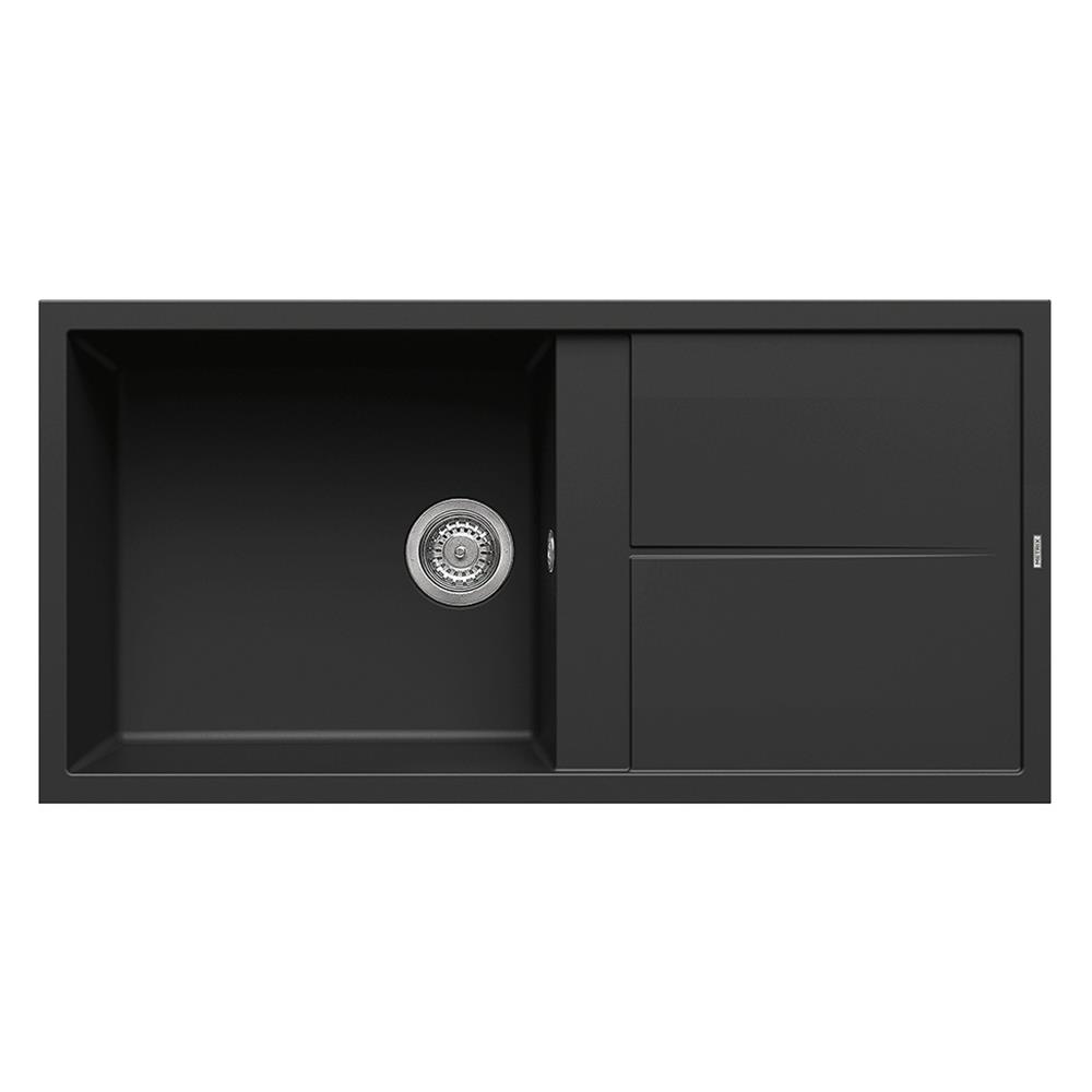 ซิงค์ฝัง 1หลุม 1ที่พัก METRIX NES11BL แกรนิต สีดำ