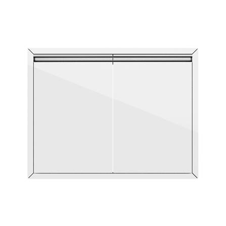 บานซิงค์คู่ STARMARK BLANCE 86x8.6x66 ซม. ขาว_0