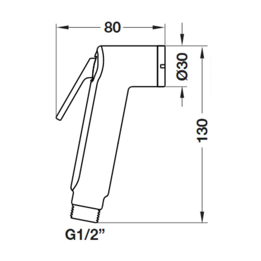 สายฉีดชำระครบชุด HAFELE 485.95.054 สีโครม