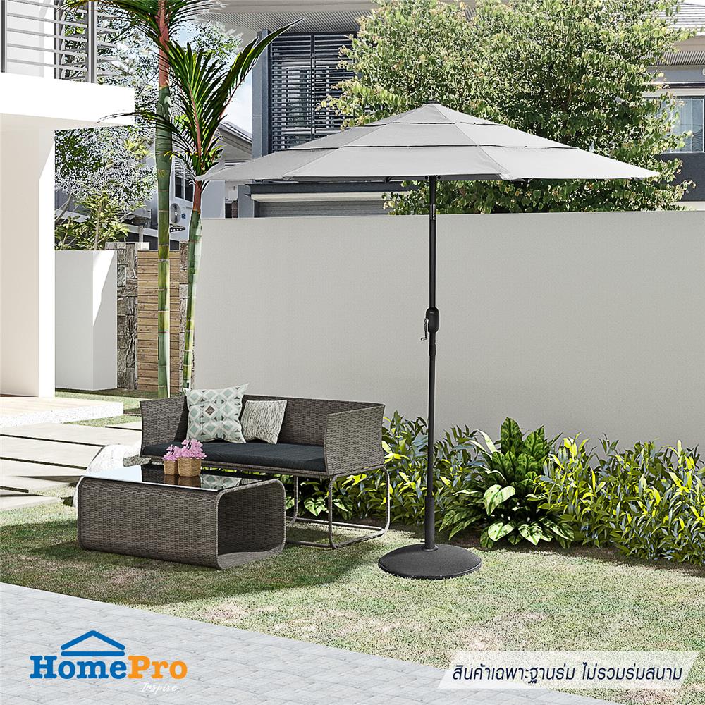 แท่นขาตั้งร่มโพลีเรซิน 12 KG SPRING สีดำ