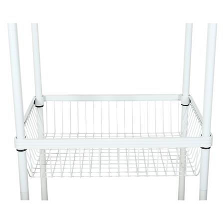 ตู้เสื้อผ้าราวแขวน2ตะกร้า PLIM 60 ซม. สีขาว_3