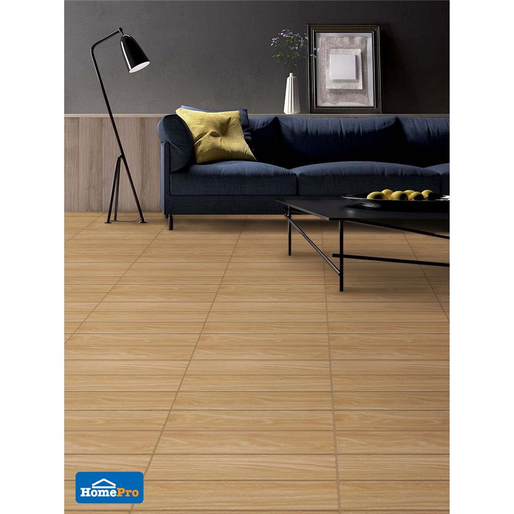 กระเบื้องพื้น 16x16 นิ้ว TARA แมนนี่ วู๊ด น้ำตาล PM 0.96 ตร.ม.