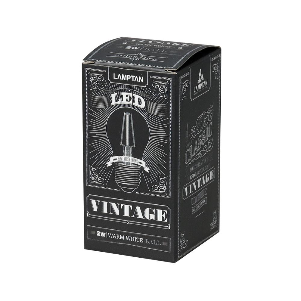 หลอด LED WARM WHITE LAMPTAN VINTAGE 2W E27 สีเหลือง/ขาว