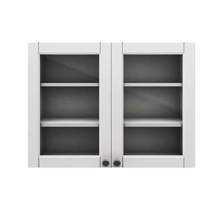 ตู้บานกระจกเปิดคู่ STM ALICE W8060G ขาว