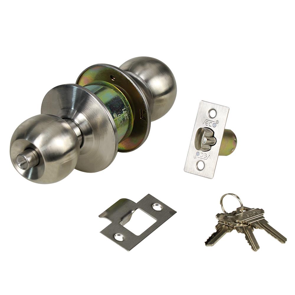 ลูกบิดทั่วไป VECO 2871-SS-ML-ET หัวกลม สีสเตนเลส