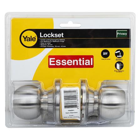 ลูกบิดห้องน้ำ YALE EKN-VCA5142US32D หัวกลม สีสเตนเลส_4