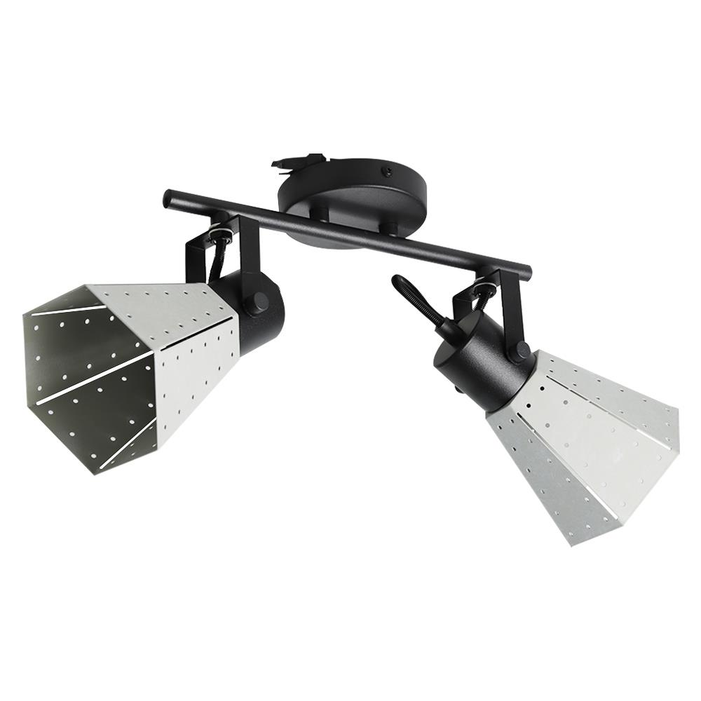 ไฟกิ่งภายใน CARINI W10128-2 สีเทา/ดำ 2 หัว