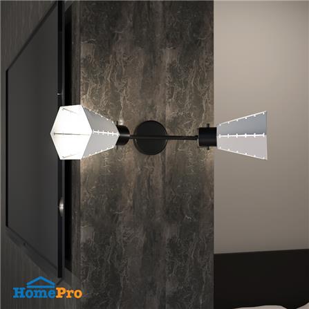 ไฟกิ่งภายใน CARINI W10128-2 สีเทา/ดำ 2 หัว_3