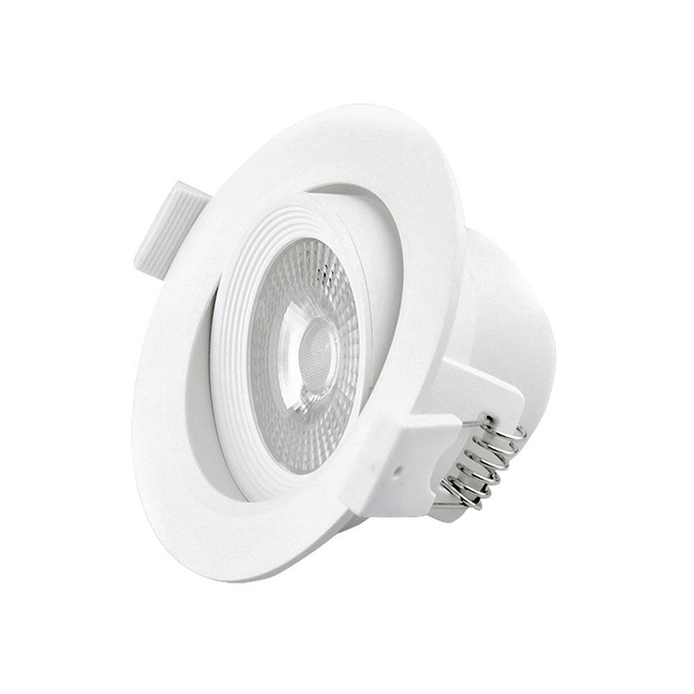 ดาวน์ไลท์ LED RACER ADJUSTABLE ROUND 4 นิ้ว 5 วัตต์ DAYLIGHT สีขาว