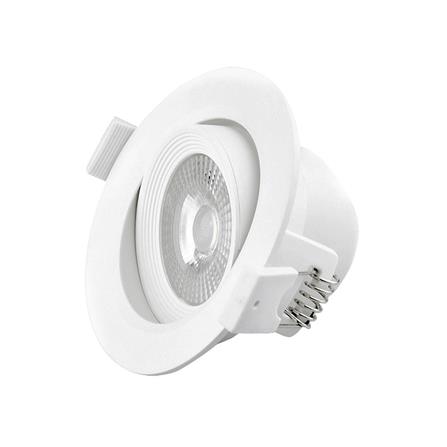 ดาวน์ไลท์ LED RACER ADJUSTABLE ROUND 4 นิ้ว 5 วัตต์ DAYLIGHT สีขาว_1