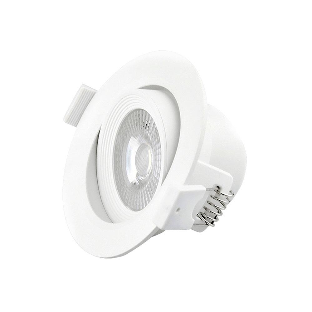 ดาวน์ไลท์ LED RACER ADJUSTABLE ROUND 4 นิ้ว 5 วัตต์ WARM WHITE สีขาว