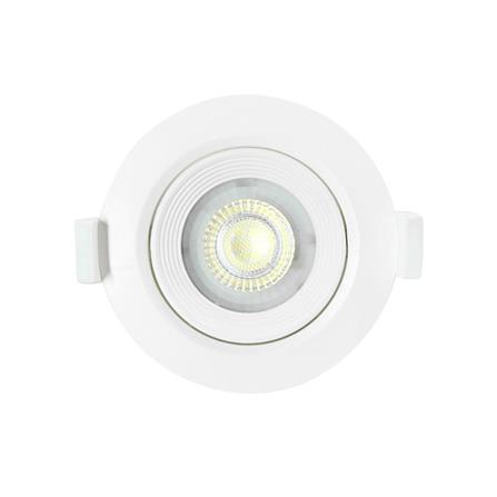 ดาวน์ไลท์ LED RACER ADJUSTABLE ROUND 4 นิ้ว 5 วัตต์ WARM WHITE สีขาว_0