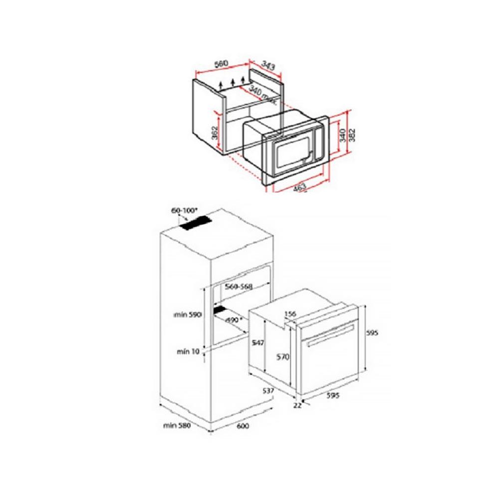 ไมโครเวฟฝัง+เตาอบฝัง TEKA MWE209FI+HBB615GD