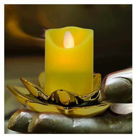 เชิงดอกบัวเซรามิก CLAIRE 5 นิ้ว สีทอง_4