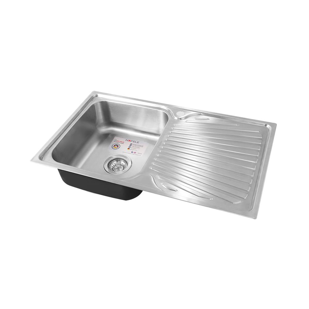 ซิงค์ฝัง 1หลุม 1ที่พักขวา HAFELE ELGAR 495.39.408 สเตนเลส