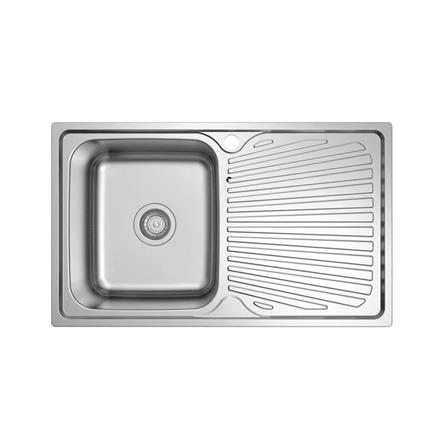 ซิงค์ฝัง 1หลุม 1ที่พักขวา HAFELE ELGAR 495.39.408 สเตนเลส