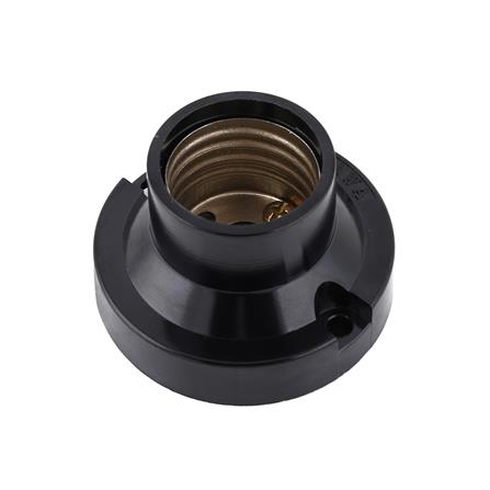 ขั้วหลอดแป้นเกลียวเล็ก SOKAWA E27 ดำ