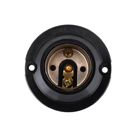 ขั้วหลอดแป้นเกลียวเล็ก SOKAWA E27 ดำ_2